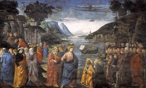 Domenico Ghirlandaio, Commissioning of the Twelve Apostles (1481), from the Sistine Chapel.